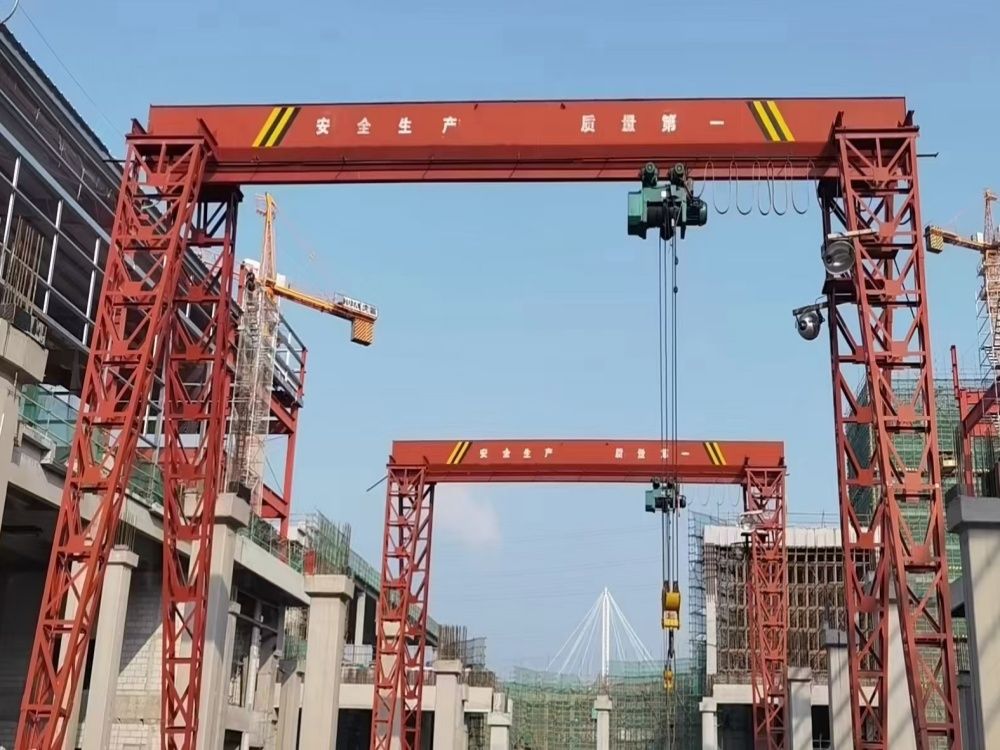 河南龍門吊廠家、電動單梁門式起重機型號規格、技術參數、報價單
